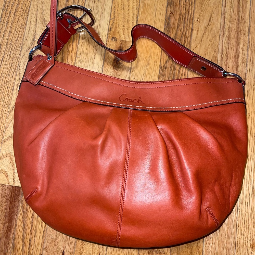 Coach Pocket Burnt Orange Vintage Hobo